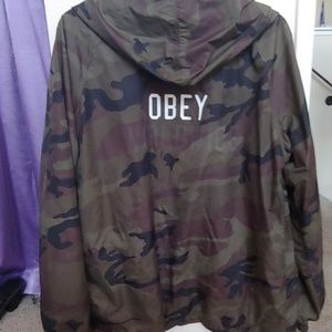 Obey camo windbreaker